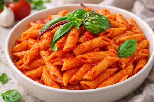 Penne al pomodoro recette italienne authentique
