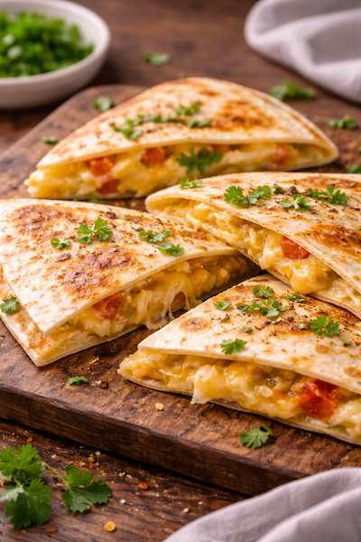 Quesadilla fromage rapide (10 min)